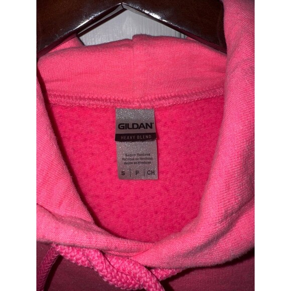 Gildan Pink Medium 100% Cotton Hoodie - Picture 2 of 3